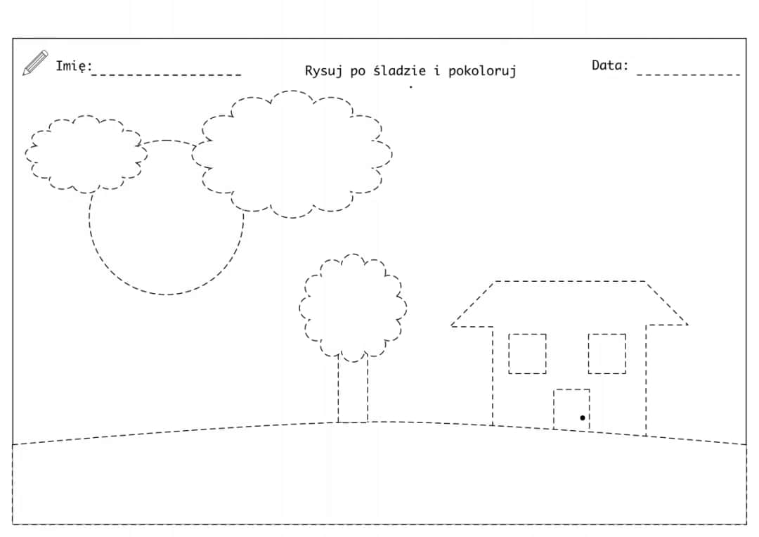Karty pracy ze szlaczkami dla dzieci do pobrania i ćwiczenia motoryki