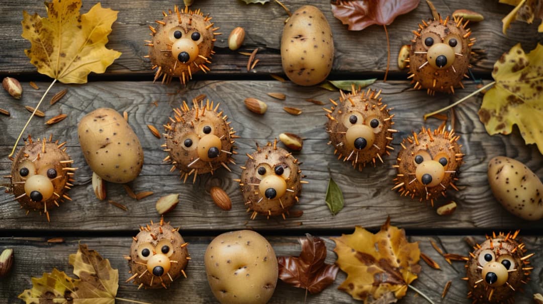 Jeżyki z ziemniaków: Kreatywna zabawa dla dzieci na jesienne wieczory