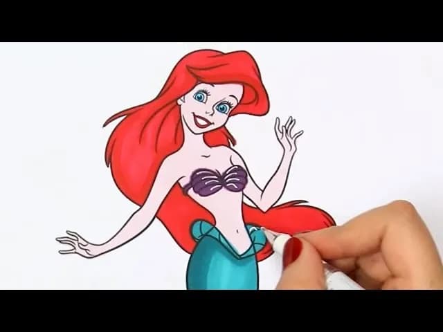 Jak narysować syrenkę Ariel? Instrukcja krok po kroku dla dzieci