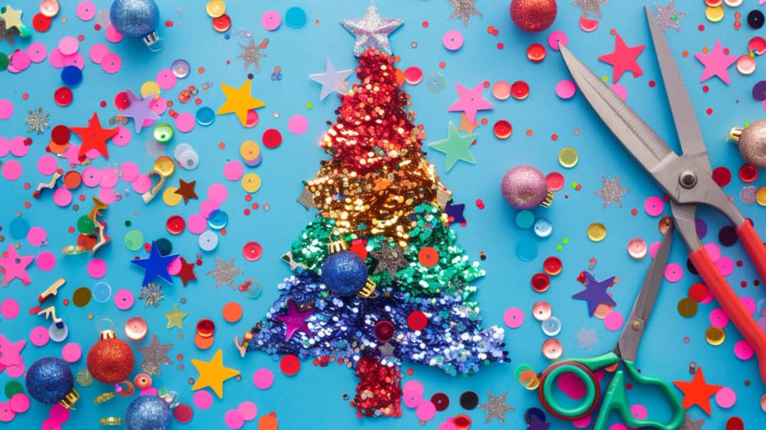Jak zrobić choinkę z cekinów? Instrukcja krok po kroku dla małych rękodzielników