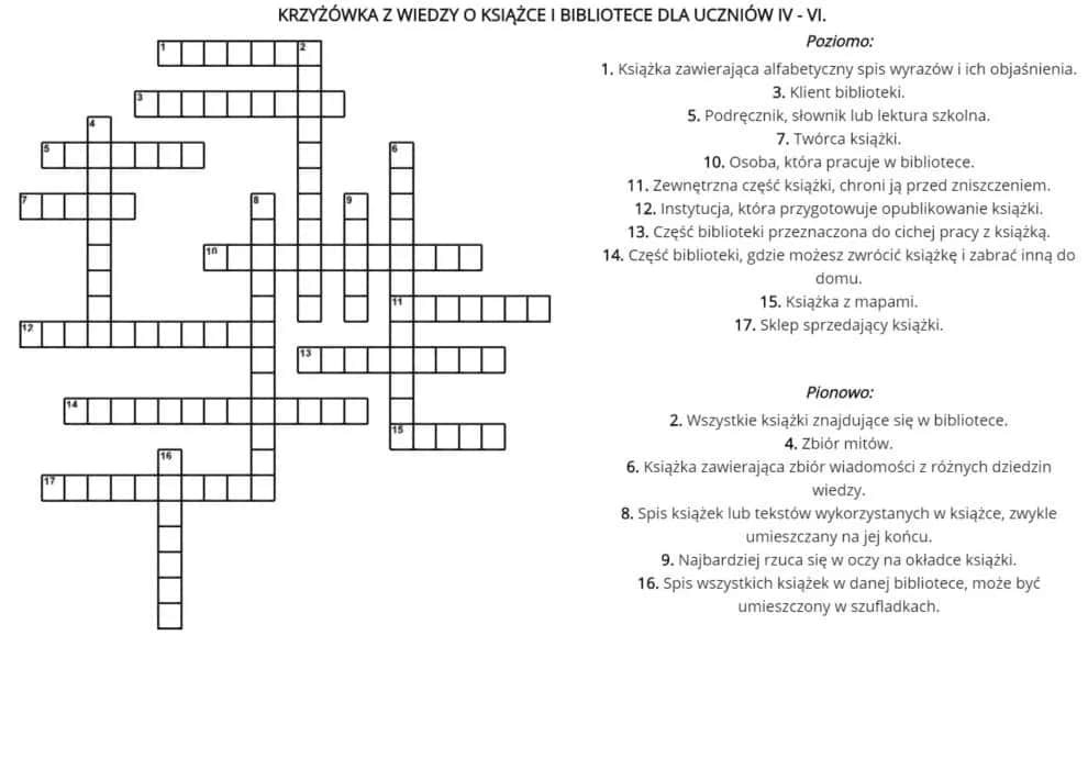 Ciekawe zagadki o bibliotece i książkach, które zachwycą dzieci
