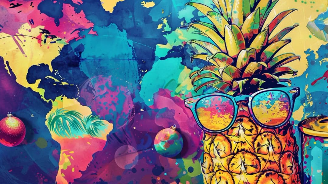Kolorowanki na literę A - ananas, borowik, bombka, kontynenty, okulary