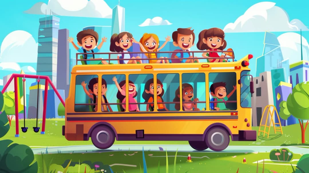 Kolorowanka z autobusem: Wydrukuj i pokoloruj różne pojazdy dla dzieci